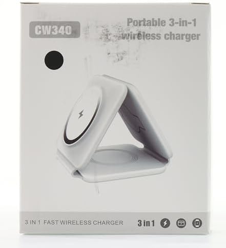 Mag-Safe Charging Station for iPhone Wireless Charger, 3-in-1 Foldable Wireless Charger Compatible with iPhone 14, 13, 12, 11 Pro Max Plus, Travel Charging Station for Apple Watch and Air Pods - Image 7