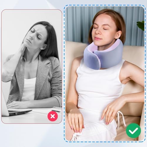 Gemice Aeroplane Neck Pillow, Travel Pillow, with Velcro Travel Pillow, Memory Foam, Neck Squirrel Adults, Aeroplane Gadgets, with Fabric Layer for Easy Disassembly and Cleaning - Image 6