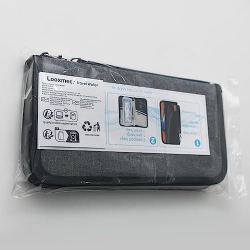 Looxmeer Hanging Toiletry Bag for Women Men Girls and Children, Large Cosmetic Bag with 8 Litre Storage Space, Premium Wash Bag Wash Bag Ausweistasche Grey - Image 15