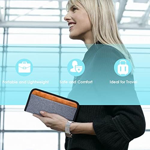 Looxmeer Hanging Toiletry Bag for Women Men Girls and Children, Large Cosmetic Bag with 8 Litre Storage Space, Premium Wash Bag Wash Bag Ausweistasche Grey - Image 3