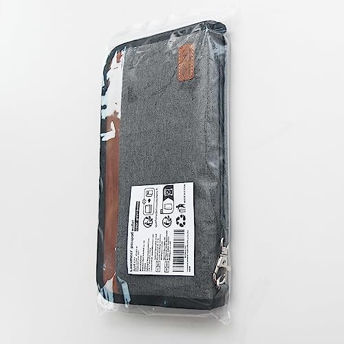 Looxmeer Hanging Toiletry Bag for Women Men Girls and Children, Large Cosmetic Bag with 8 Litre Storage Space, Premium Wash Bag Wash Bag Ausweistasche Grey - Image 11