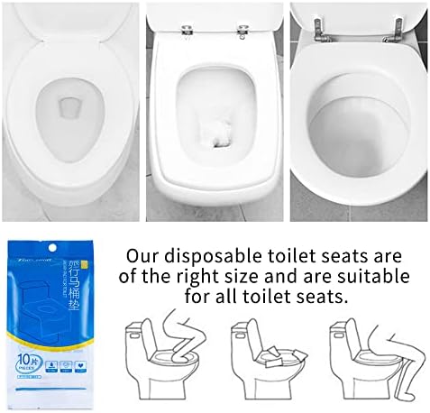 Amtol Disposable Toilet Pad, Pack of 30 Toilet Pads for Travel Accessories, Extra Large Waterproof Toilet Mat Covers for Women, Children, Potty Training for Adults (30 Pieces) - Image 6