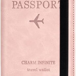 Passport Holder with RFID Blocker, Passport Holder for Men and Women, Travel Folder for Travel Documents, ID Pocket Travel Documents, Credit Card Protective Case