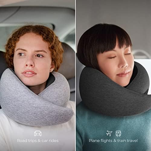 Ostrichpillow Go - Luxury Travel Pillow with Memory Foam | Airplane Pillow, Car Travel Pillow, Neck Cushion (One Size, Dark Night) - Image 6