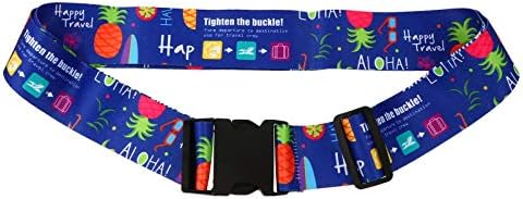 Amosfun Luggage Strap Suitcase Pineapple Pattern Travel Accessories Luggage Strap Suitcase Travel Buckle Belt Non-Slip Packing Belt for Travel - Image 3