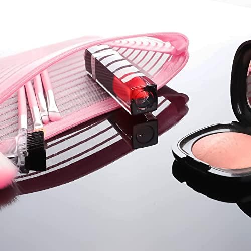 Pack of 12 A6 Document Bags, Zip Document Bags, Transparent Waterproof Mesh Bag, PVC Zip Bag for School Office Supplies, Cosmetics, Travel Accessories (Colour) - Image 3