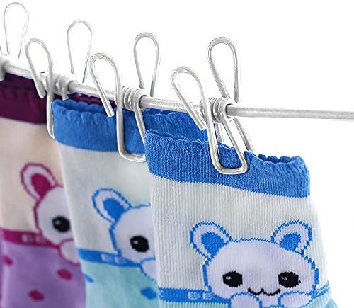 Nuzamas 2 x 12 Pegs Clothes Lines Portable Expandable Adjustable Retractable Clothes Airer for Camping Travel Indoor Clothes Drying - Image 4