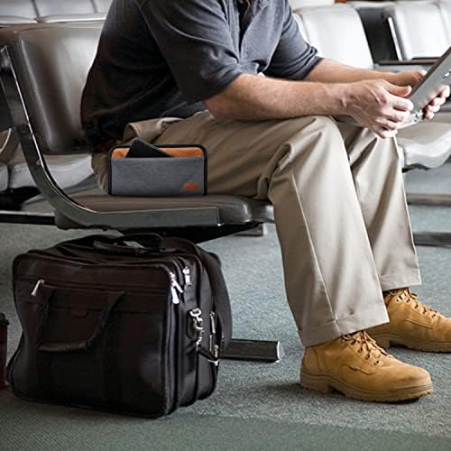 Looxmeer Hanging Toiletry Bag for Women Men Girls and Children, Large Cosmetic Bag with 8 Litre Storage Space, Premium Wash Bag Wash Bag Ausweistasche Grey - Image 9