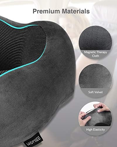 HOMIEE Neck Pillow Aeroplane Car Travel Pillow Memory Foam Comfy Ergonomic Neck Support Pillow Orthopaedic Pillow Adults - Image 3