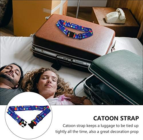 Amosfun Luggage Strap Suitcase Pineapple Pattern Travel Accessories Luggage Strap Suitcase Travel Buckle Belt Non-Slip Packing Belt for Travel - Image 8