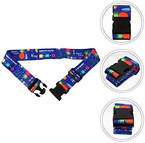 Amosfun Luggage Strap Suitcase Pineapple Pattern Travel Accessories Luggage Strap Suitcase Travel Buckle Belt Non-Slip Packing Belt for Travel - Image 9