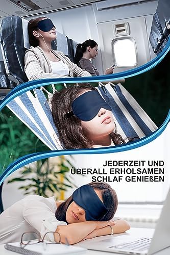 Aosun Silk Sleep Mask for Side Sleepers, 22 Momme, 100% Pure Natural Organic Mulberry Silk Eye Mask, Blackout Sleeping Mask with Adjustable Headband for Men, Women, Children - Image 6